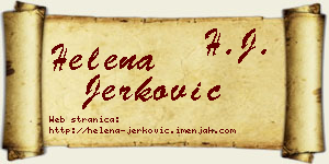 Helena Jerković vizit kartica